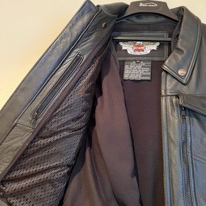 Mens Harley Davidson leather biker jacket